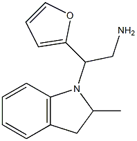  2-(furan-2-yl)-2-(2-methyl-2,3-dihydro-1H-indol-1-yl)ethan-1-amine