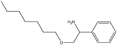 2-(heptyloxy)-1-phenylethan-1-amine 结构式