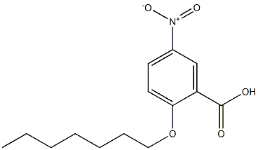 2-(heptyloxy)-5-nitrobenzoic acid,,结构式