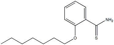 2-(heptyloxy)benzene-1-carbothioamide Struktur