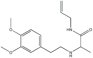 2-{[2-(3,4-dimethoxyphenyl)ethyl]amino}-N-(prop-2-en-1-yl)propanamide Structure