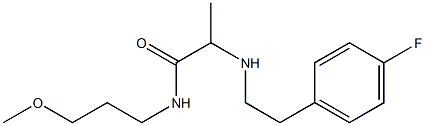 2-{[2-(4-fluorophenyl)ethyl]amino}-N-(3-methoxypropyl)propanamide Structure