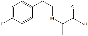 2-{[2-(4-fluorophenyl)ethyl]amino}-N-methylpropanamide Structure