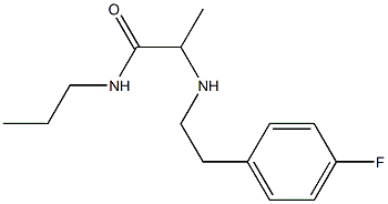 2-{[2-(4-fluorophenyl)ethyl]amino}-N-propylpropanamide,,结构式