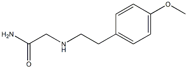 2-{[2-(4-methoxyphenyl)ethyl]amino}acetamide 化学構造式