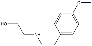 2-{[2-(4-methoxyphenyl)ethyl]amino}ethan-1-ol 结构式