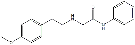 2-{[2-(4-methoxyphenyl)ethyl]amino}-N-phenylacetamide 化学構造式