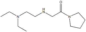 2-{[2-(diethylamino)ethyl]amino}-1-(pyrrolidin-1-yl)ethan-1-one Struktur