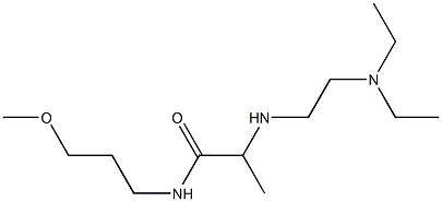 2-{[2-(diethylamino)ethyl]amino}-N-(3-methoxypropyl)propanamide 化学構造式