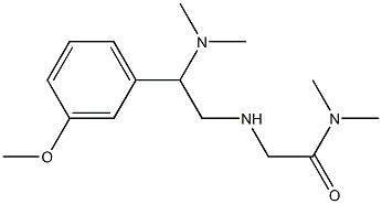 2-{[2-(dimethylamino)-2-(3-methoxyphenyl)ethyl]amino}-N,N-dimethylacetamide,,结构式
