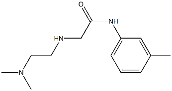 2-{[2-(dimethylamino)ethyl]amino}-N-(3-methylphenyl)acetamide,,结构式