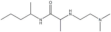 2-{[2-(dimethylamino)ethyl]amino}-N-(pentan-2-yl)propanamide,,结构式