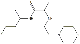 2-{[2-(morpholin-4-yl)ethyl]amino}-N-(pentan-2-yl)propanamide 结构式