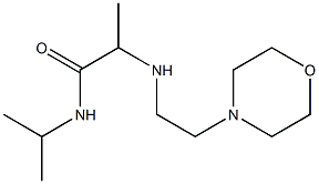 2-{[2-(morpholin-4-yl)ethyl]amino}-N-(propan-2-yl)propanamide 结构式