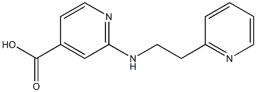 2-{[2-(pyridin-2-yl)ethyl]amino}pyridine-4-carboxylic acid 结构式