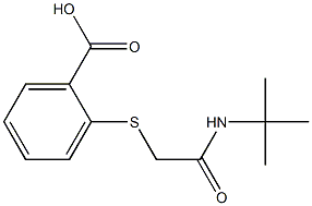 2-{[2-(tert-butylamino)-2-oxoethyl]thio}benzoic acid Structure