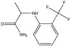 2-{[2-(trifluoromethyl)phenyl]amino}propanamide,,结构式