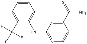 2-{[2-(trifluoromethyl)phenyl]amino}pyridine-4-carbothioamide