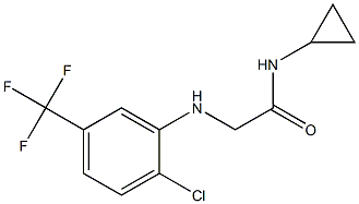 2-{[2-chloro-5-(trifluoromethyl)phenyl]amino}-N-cyclopropylacetamide