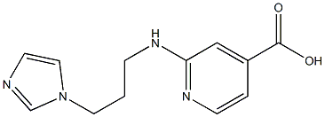 2-{[3-(1H-imidazol-1-yl)propyl]amino}pyridine-4-carboxylic acid Structure