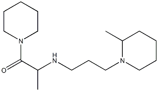 2-{[3-(2-methylpiperidin-1-yl)propyl]amino}-1-(piperidin-1-yl)propan-1-one Structure