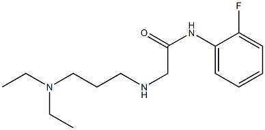 2-{[3-(diethylamino)propyl]amino}-N-(2-fluorophenyl)acetamide 化学構造式