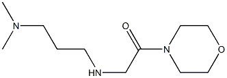 2-{[3-(dimethylamino)propyl]amino}-1-(morpholin-4-yl)ethan-1-one Struktur