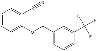 2-{[3-(trifluoromethyl)phenyl]methoxy}benzonitrile,,结构式