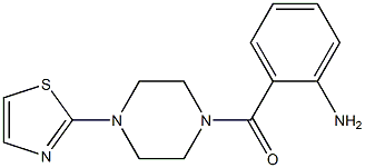 2-{[4-(1,3-thiazol-2-yl)piperazin-1-yl]carbonyl}aniline 化学構造式