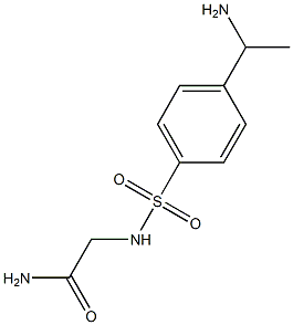 2-{[4-(1-aminoethyl)benzene]sulfonamido}acetamide,,结构式