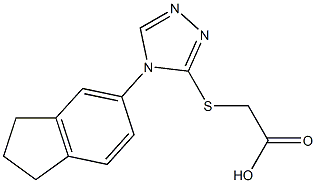 2-{[4-(2,3-dihydro-1H-inden-5-yl)-4H-1,2,4-triazol-3-yl]sulfanyl}acetic acid