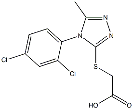 2-{[4-(2,4-dichlorophenyl)-5-methyl-4H-1,2,4-triazol-3-yl]sulfanyl}acetic acid Structure