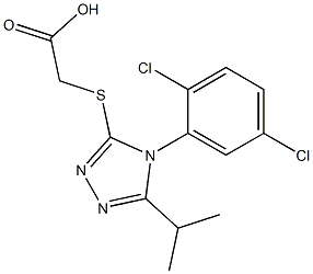 2-{[4-(2,5-dichlorophenyl)-5-(propan-2-yl)-4H-1,2,4-triazol-3-yl]sulfanyl}acetic acid