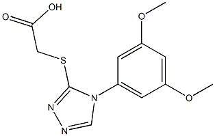 2-{[4-(3,5-dimethoxyphenyl)-4H-1,2,4-triazol-3-yl]sulfanyl}acetic acid