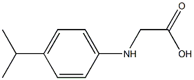 2-{[4-(propan-2-yl)phenyl]amino}acetic acid Struktur