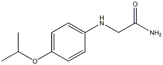 2-{[4-(propan-2-yloxy)phenyl]amino}acetamide,,结构式
