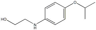 2-{[4-(propan-2-yloxy)phenyl]amino}ethan-1-ol 结构式