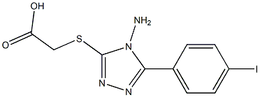 2-{[4-amino-5-(4-iodophenyl)-4H-1,2,4-triazol-3-yl]sulfanyl}acetic acid|