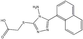 2-{[4-amino-5-(naphthalen-1-yl)-4H-1,2,4-triazol-3-yl]sulfanyl}acetic acid Structure