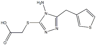 2-{[4-amino-5-(thiophen-3-ylmethyl)-4H-1,2,4-triazol-3-yl]sulfanyl}acetic acid