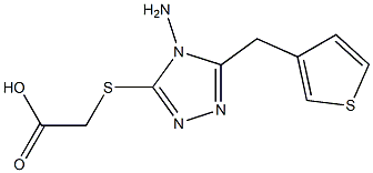 2-{[4-amino-5-(thiophen-3-ylmethyl)-4H-1,2,4-triazol-3-yl]sulfanyl}acetic acid|