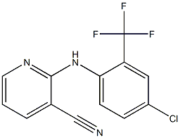 2-{[4-chloro-2-(trifluoromethyl)phenyl]amino}pyridine-3-carbonitrile|