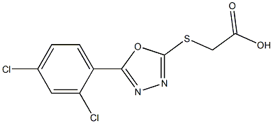 2-{[5-(2,4-dichlorophenyl)-1,3,4-oxadiazol-2-yl]sulfanyl}acetic acid