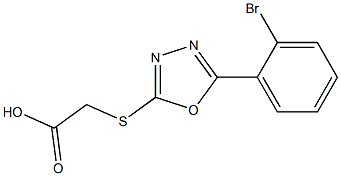 2-{[5-(2-bromophenyl)-1,3,4-oxadiazol-2-yl]sulfanyl}acetic acid