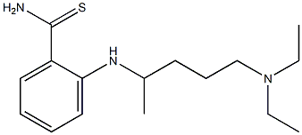2-{[5-(diethylamino)pentan-2-yl]amino}benzene-1-carbothioamide,,结构式