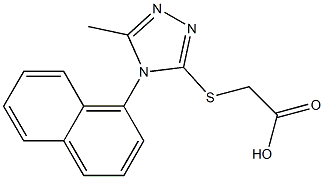 2-{[5-methyl-4-(naphthalen-1-yl)-4H-1,2,4-triazol-3-yl]sulfanyl}acetic acid