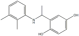 2-{1-[(2,3-dimethylphenyl)amino]ethyl}benzene-1,4-diol 结构式