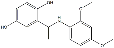 2-{1-[(2,4-dimethoxyphenyl)amino]ethyl}benzene-1,4-diol Structure