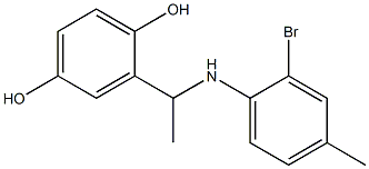 2-{1-[(2-bromo-4-methylphenyl)amino]ethyl}benzene-1,4-diol