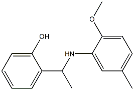 2-{1-[(2-methoxy-5-methylphenyl)amino]ethyl}phenol Structure